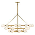 Fredrick Ramond FR41908LCB Lacquered Brass Double Extra Large Multi Tier Chandelier Image 1