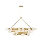 Fredrick Ramond FR41908LCB Lacquered Brass Double Extra Large Multi Tier Chandelier Image 4