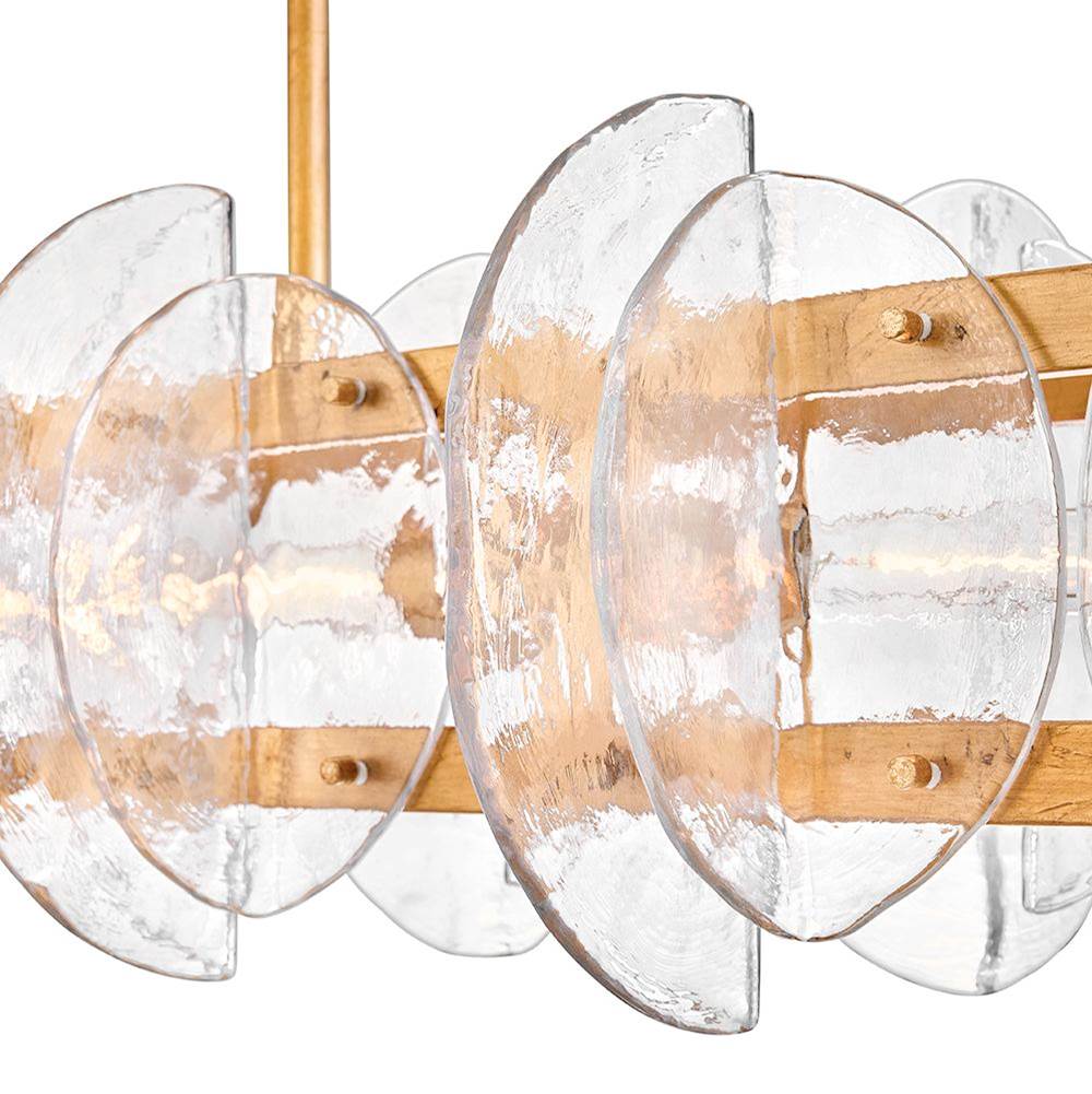 Fredrick Ramond FR41925DA Distressed Brass Medium Four Light Linear Image 7