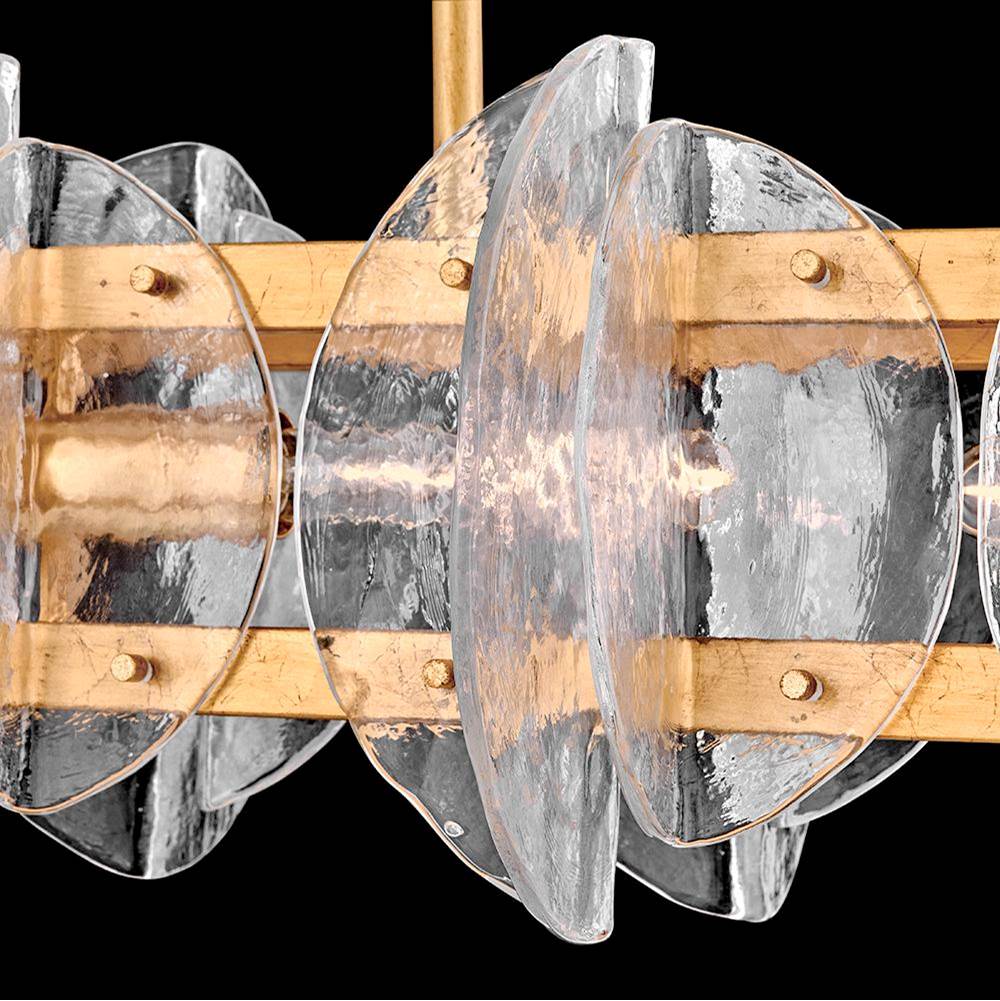 Fredrick Ramond FR41925DA Distressed Brass Medium Four Light Linear Image 6