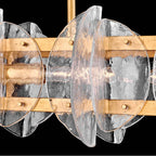Fredrick Ramond FR41925DA Distressed Brass Medium Four Light Linear Image 6