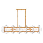 Fredrick Ramond FR41925DA Distressed Brass Medium Four Light Linear Image 2