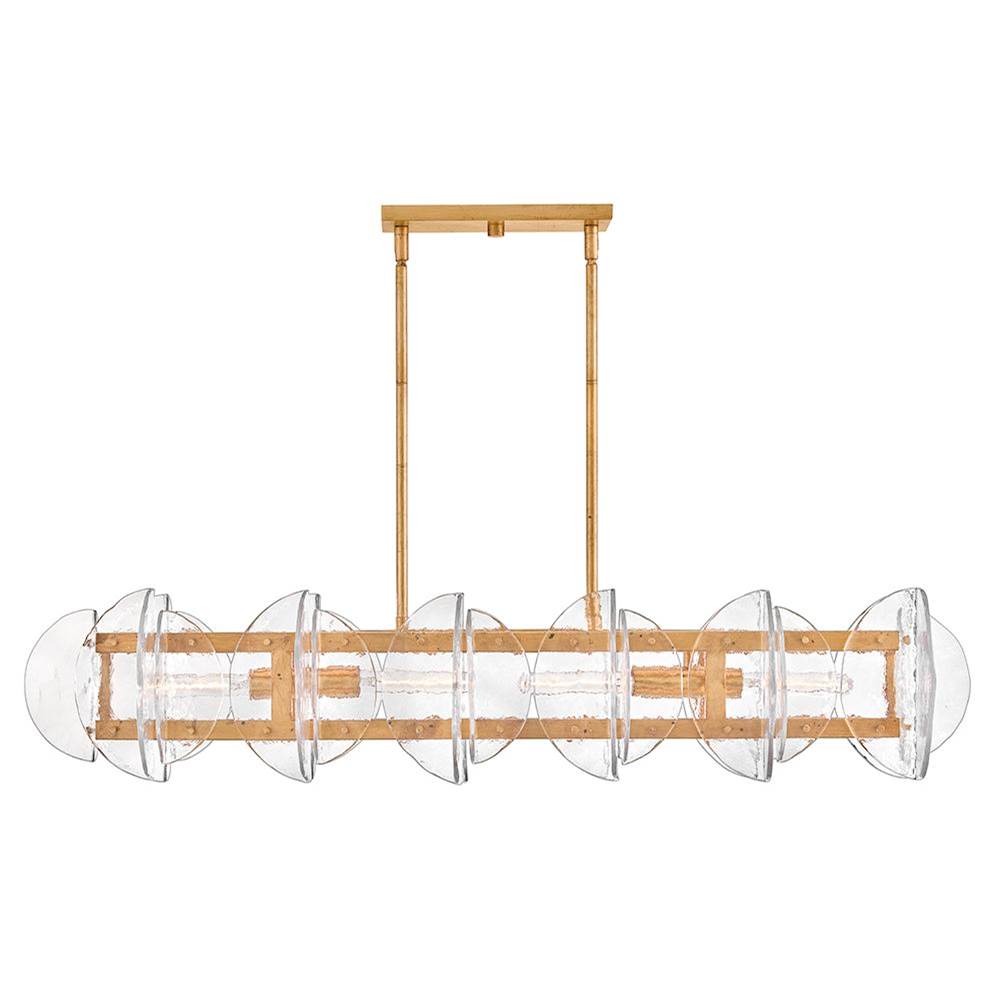 Fredrick Ramond FR41925DA Distressed Brass Medium Four Light Linear Image 2