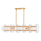 Fredrick Ramond FR41925DA Distressed Brass Medium Four Light Linear Image 1