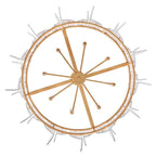 Fredrick Ramond FR41926DA Distressed Brass Large Drum Chandelier Image 3