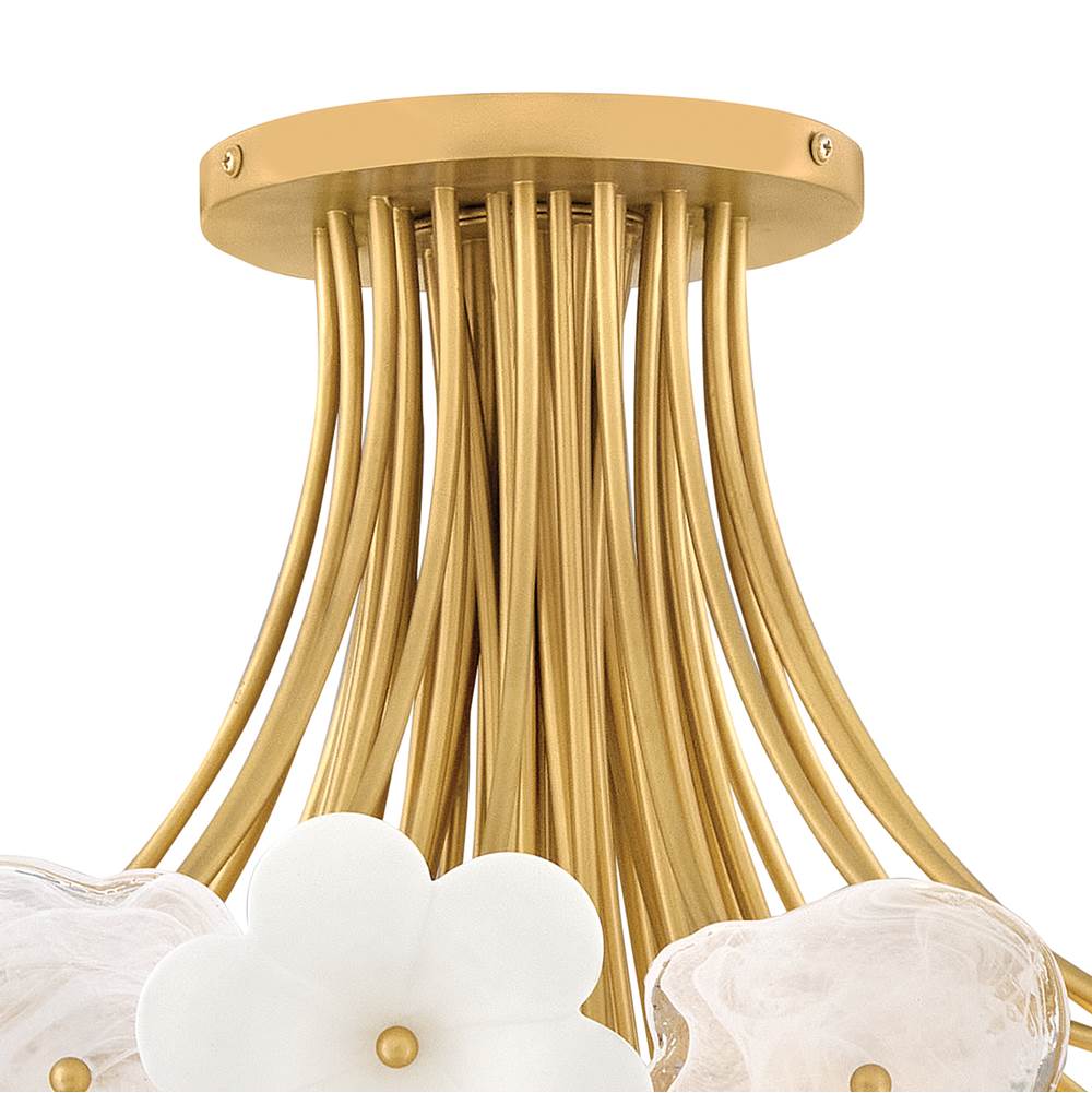 Fredrick Ramond FR41961DG Deluxe Gold Medium Semi-flush Mount Image 4