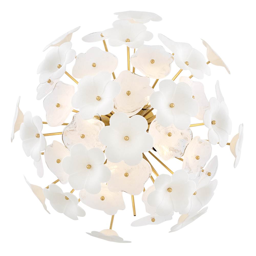 Fredrick Ramond FR41961DG Deluxe Gold Medium Semi-flush Mount Image 3
