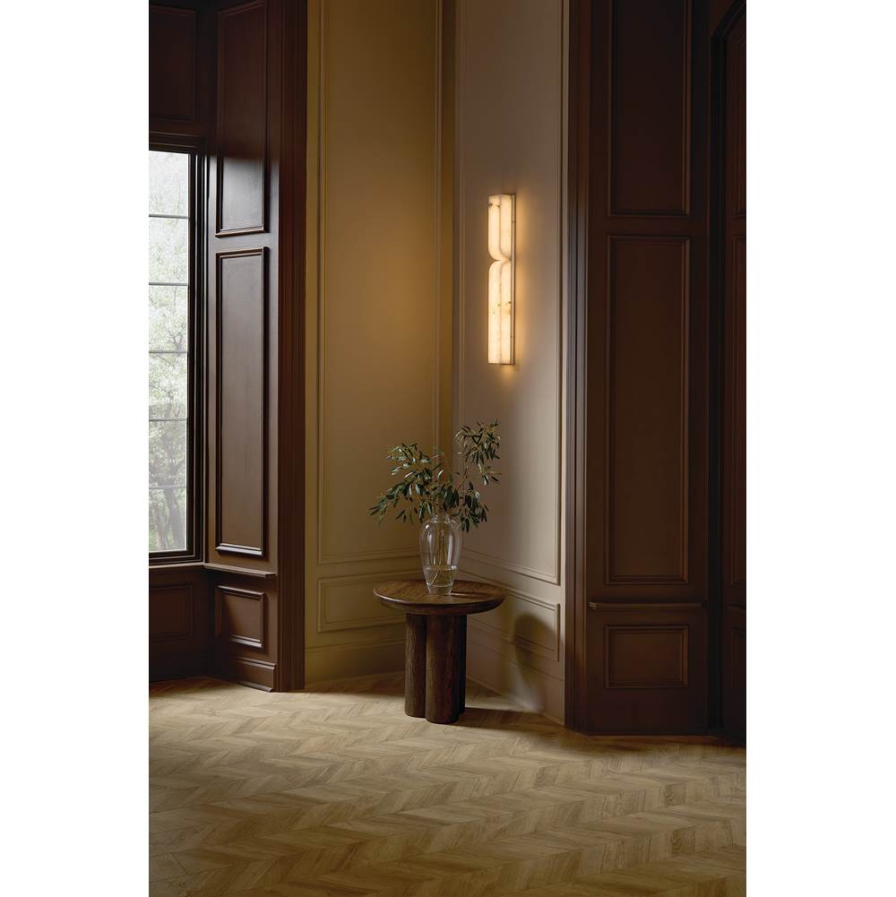 Fredrick Ramond FR41972LCB Lacquered Brass Large Led Sconce Image 3