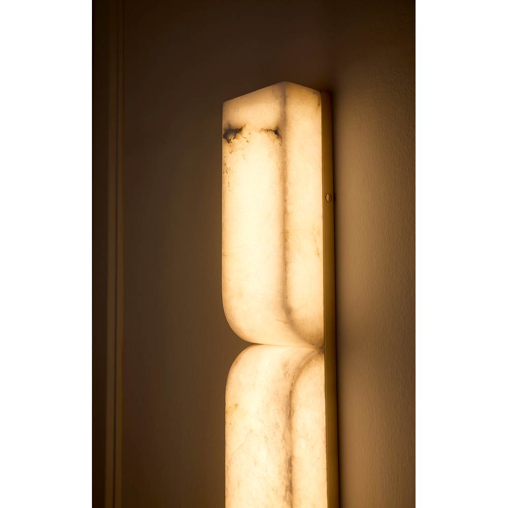 Fredrick Ramond FR41972LCB Lacquered Brass Large Led Sconce Image 2