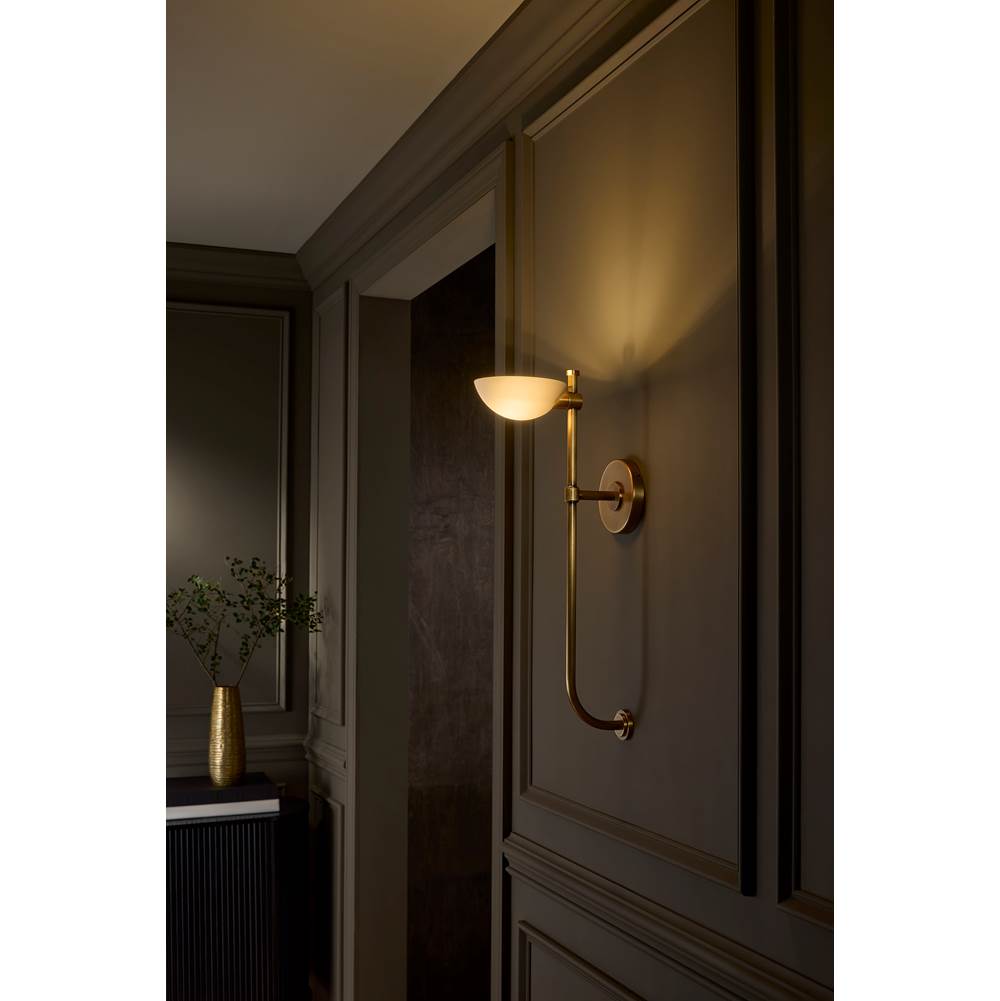 Fredrick Ramond FR42110HB Heritage Brass Large Single Light Sconce Image 2