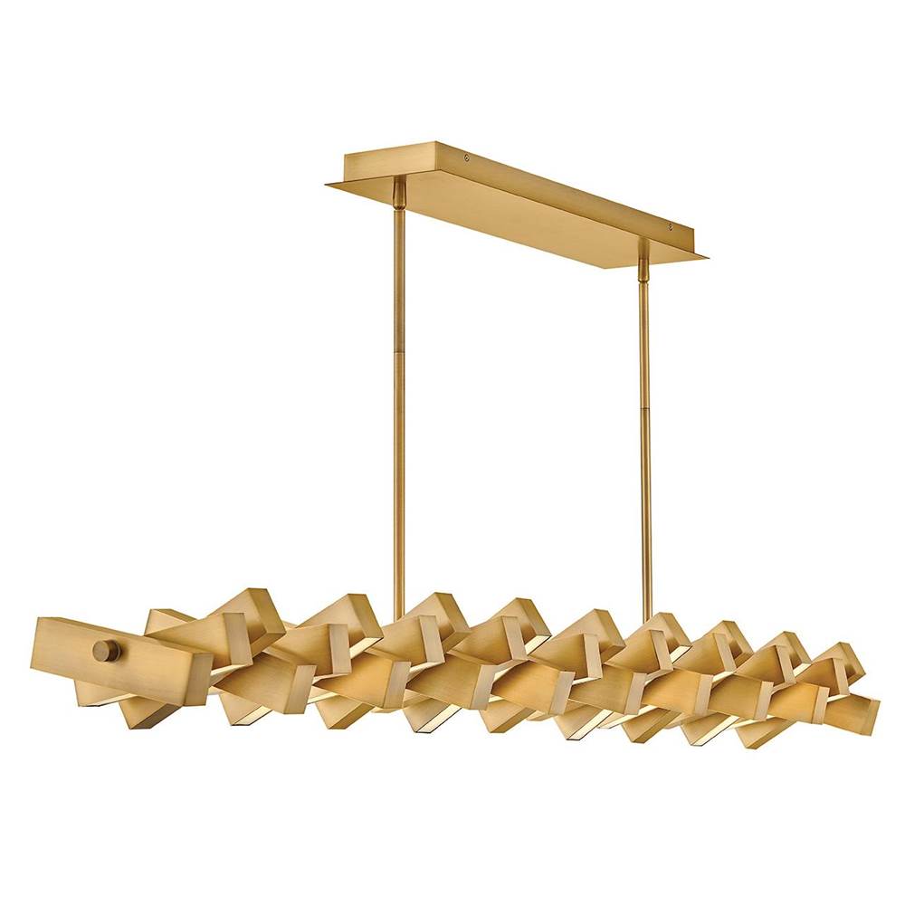 Fredrick Ramond FR42456LCB Lacquered Brass Large Led Linear Image 1