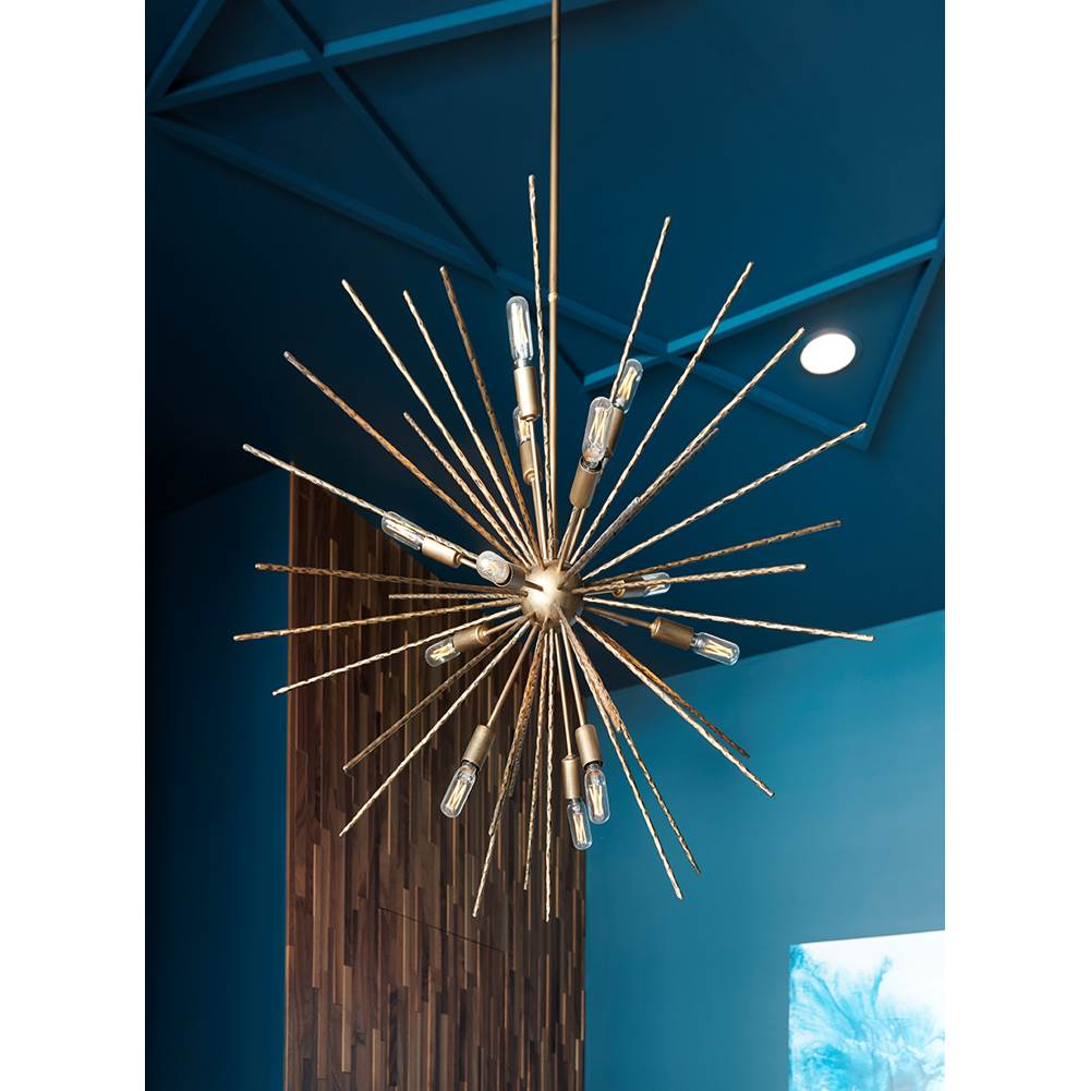 Fredrick Ramond FR43015BNG Burnished Gold Chandelier Tryst Image 3