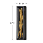 Fredrick Ramond FR46402BLK Black Sconce Styx Image 4
