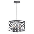 Fredrick Ramond FR46801BGR Brushed Graphite Medium Convertible Flush Mount Image 1