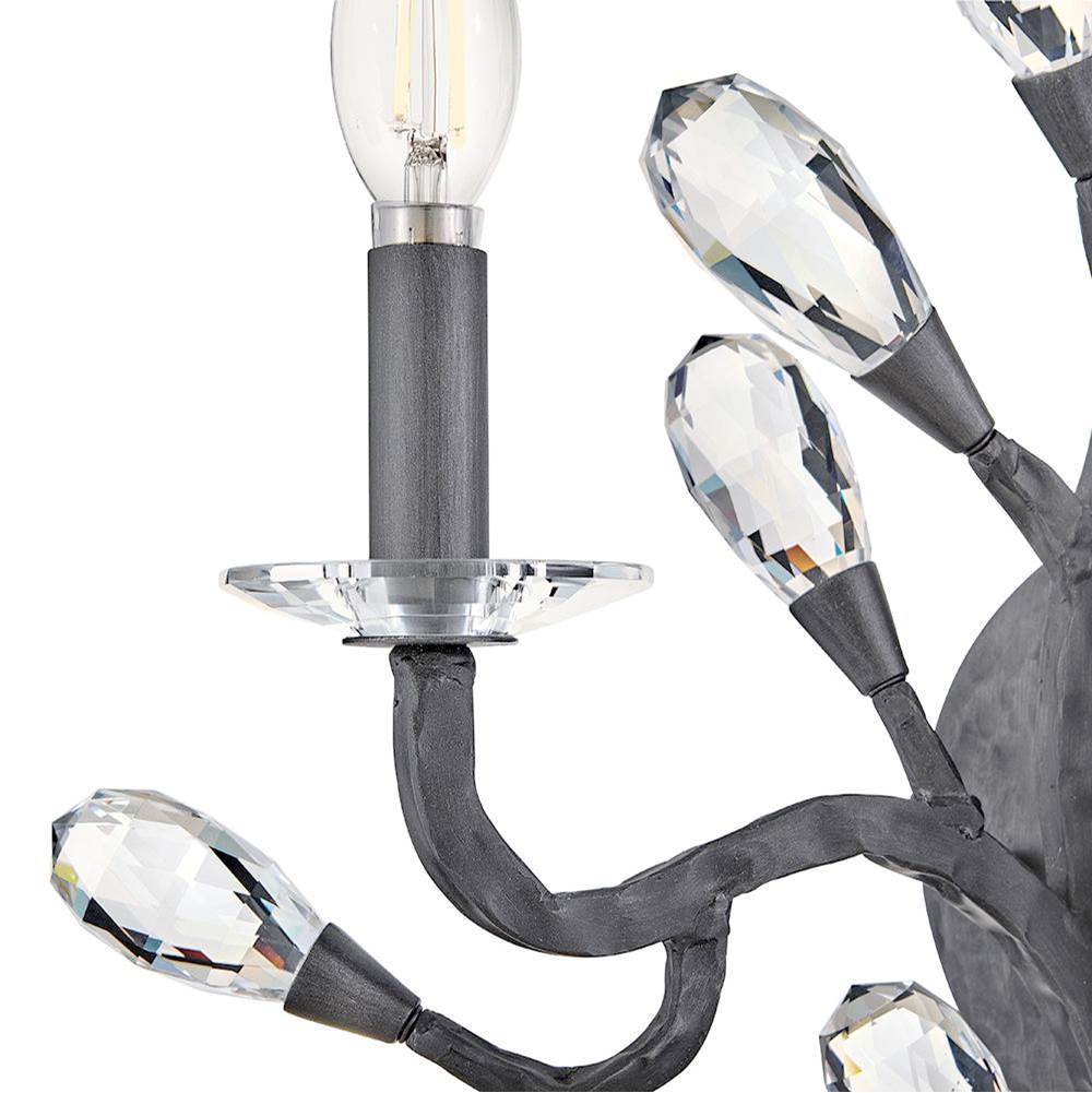 Fredrick Ramond FR46802BGR Brushed Graphite Medium Two Light Sconce Image 5
