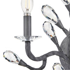 Fredrick Ramond FR46802BGR Brushed Graphite Medium Two Light Sconce Image 5