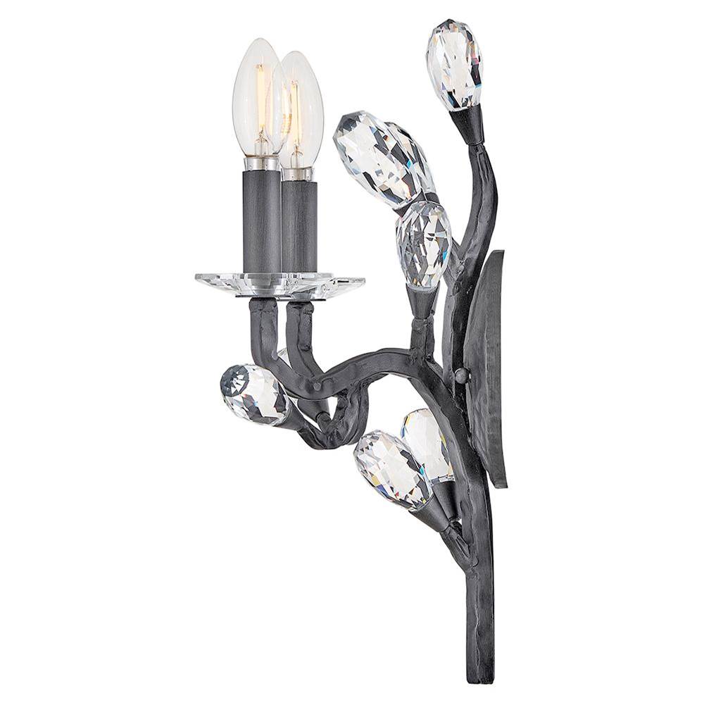 Fredrick Ramond FR46802BGR Brushed Graphite Medium Two Light Sconce Image 3