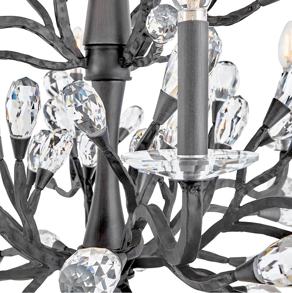 Fredrick Ramond FR46809BGR Brushed Graphite Medium Two Tier Chandelier Image 7