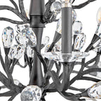 Fredrick Ramond FR46809BGR Brushed Graphite Medium Two Tier Chandelier Image 7