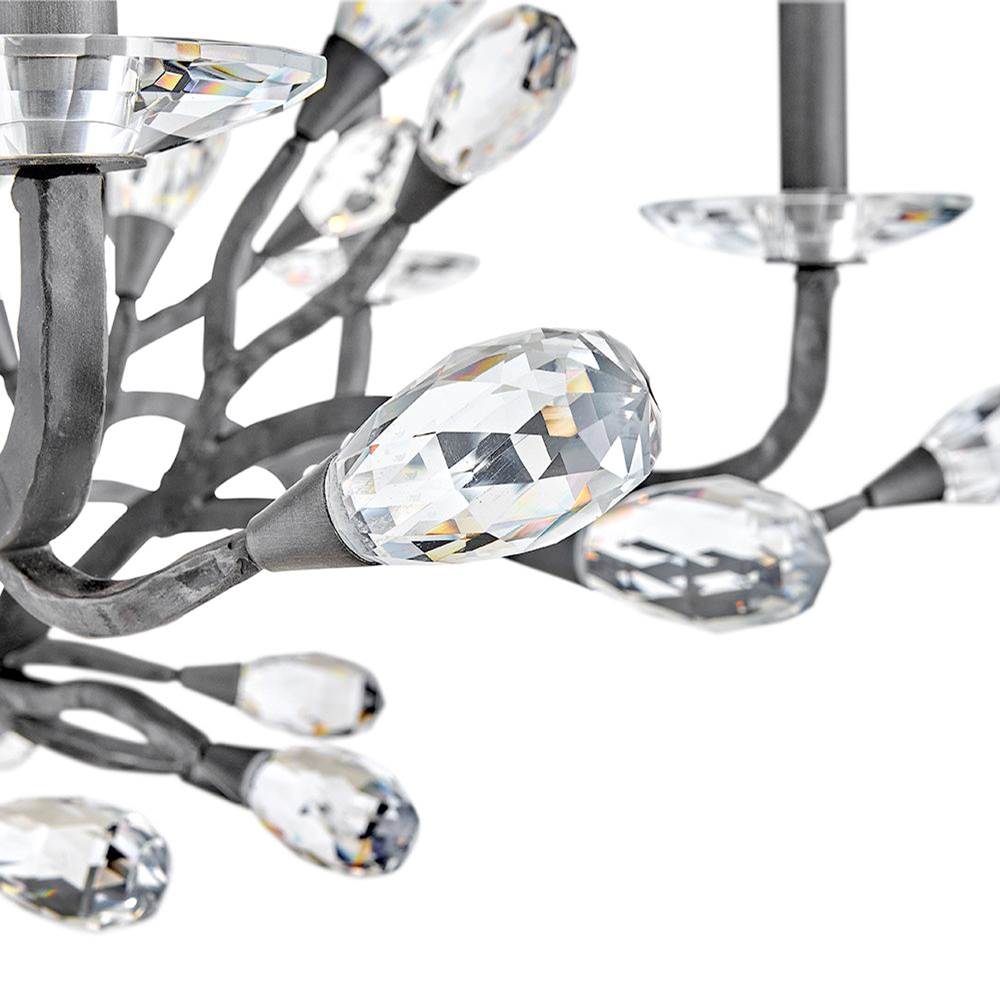 Fredrick Ramond FR46809BGR Brushed Graphite Medium Two Tier Chandelier Image 6