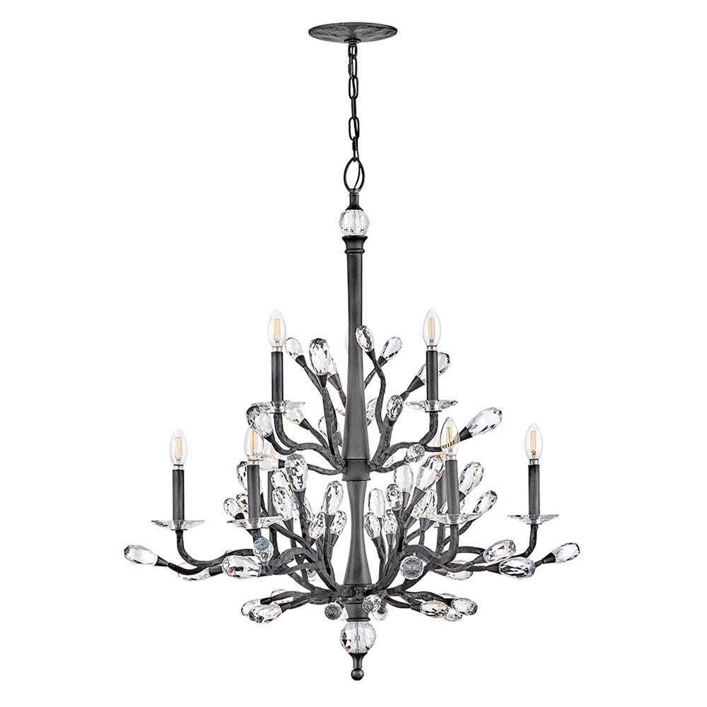 Fredrick Ramond FR46809BGR Brushed Graphite Medium Two Tier Chandelier Image 2