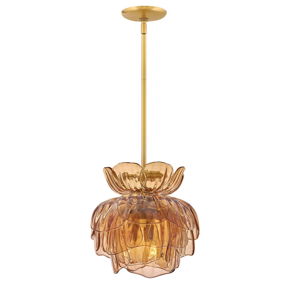 Fredrick Ramond FR46897UB-AM Unlacquered Brass Medium Pendant Image 1