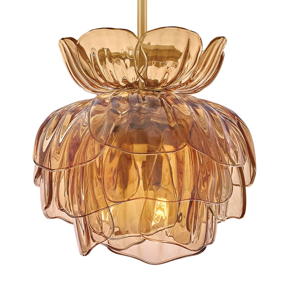 Fredrick Ramond FR46897UB-AM Unlacquered Brass Medium Pendant Image 4