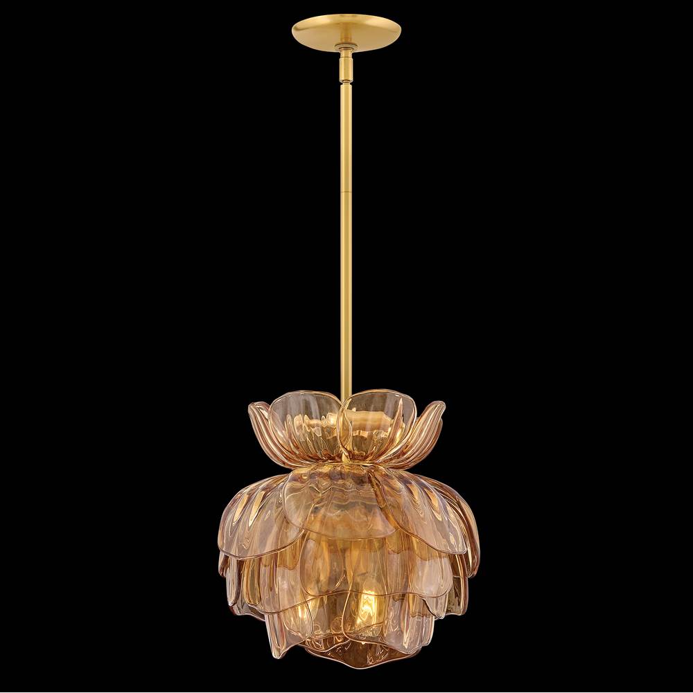 Fredrick Ramond FR46897UB-AM Unlacquered Brass Medium Pendant Image 2