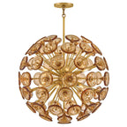 Fredrick Ramond FR46905UB-AM Unlacquered Brass Medium Globe Chandelier Image 1