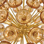Fredrick Ramond FR46905UB-AM Unlacquered Brass Medium Globe Chandelier Image 5