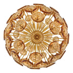 Fredrick Ramond FR46905UB-AM Unlacquered Brass Medium Globe Chandelier Image 4