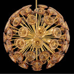 Fredrick Ramond FR46905UB-AM Unlacquered Brass Medium Globe Chandelier Image 2