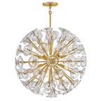 Fredrick Ramond FR46905UB Unlacquered Brass Medium Globe Chandelier Image 1