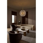 Fredrick Ramond FR46905UB Unlacquered Brass Medium Globe Chandelier Image 3