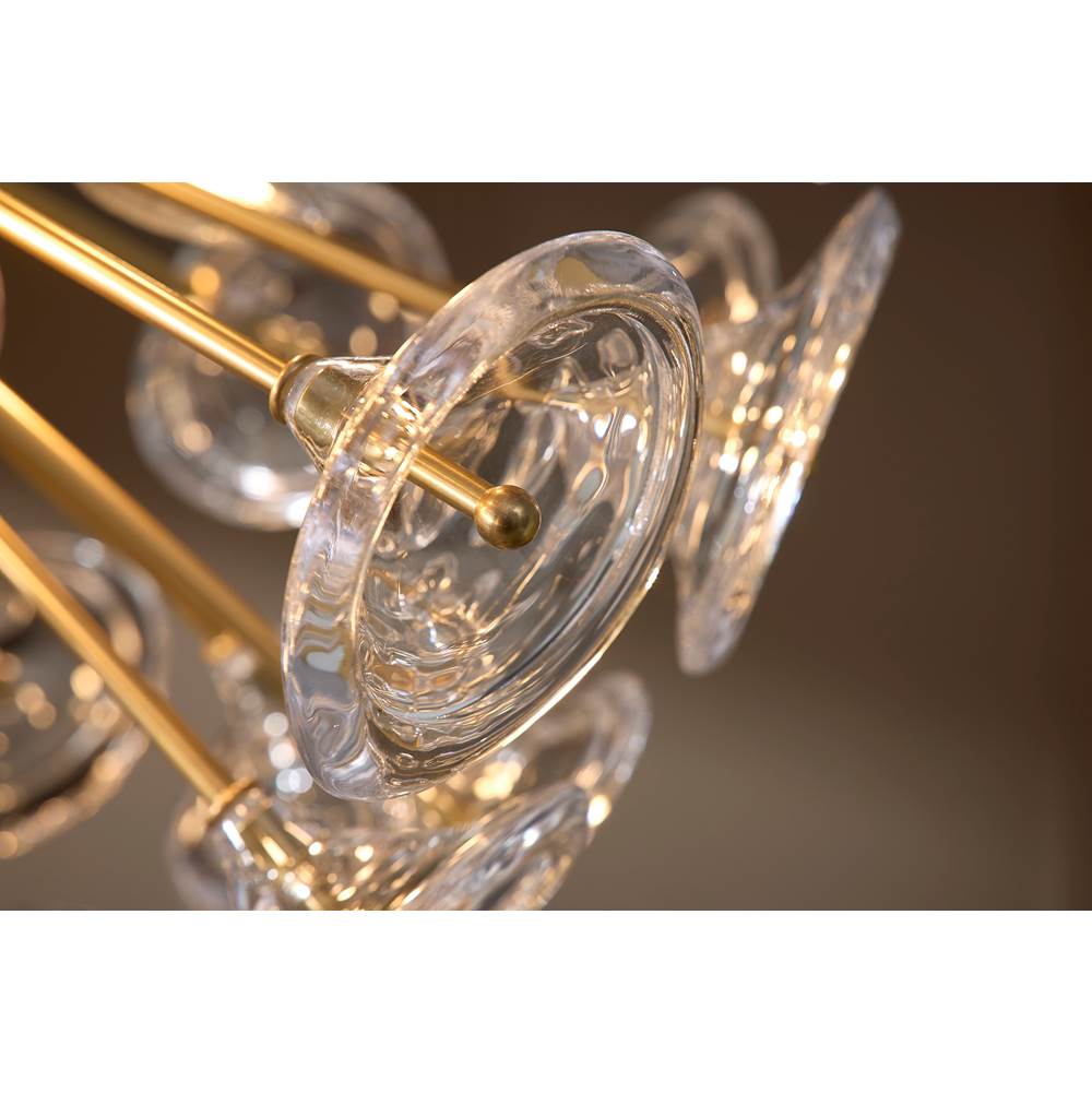Fredrick Ramond FR46905UB Unlacquered Brass Medium Globe Chandelier Image 2