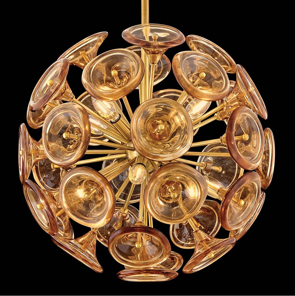 Fredrick Ramond FR46907UB-AM Unlacquered Brass Large Pendant Image 2