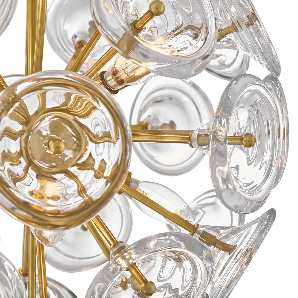 Fredrick Ramond FR46907UB Unlacquered Brass Large Pendant Image 6