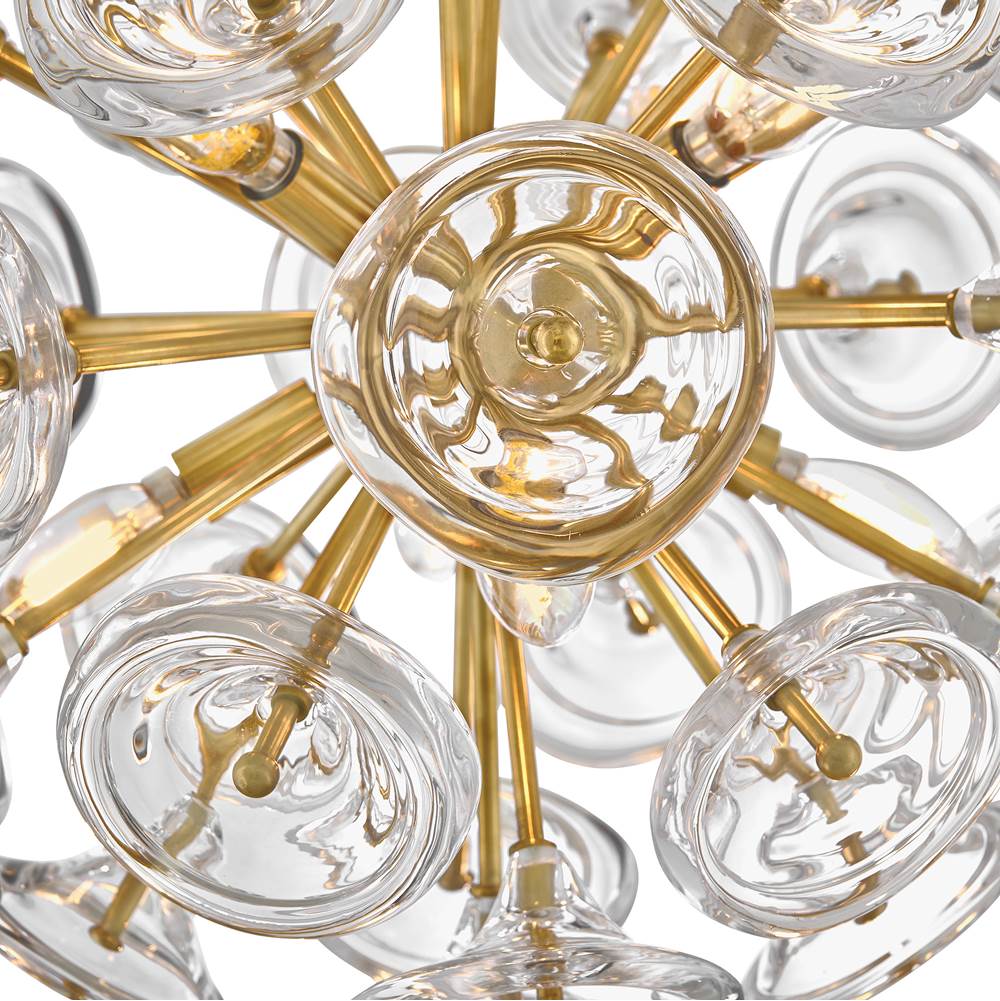 Fredrick Ramond FR46907UB Unlacquered Brass Large Pendant Image 5
