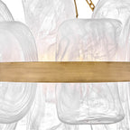 Fredrick Ramond FR46911BNG Burnished Gold Medium Convertible Chandelier Image 5