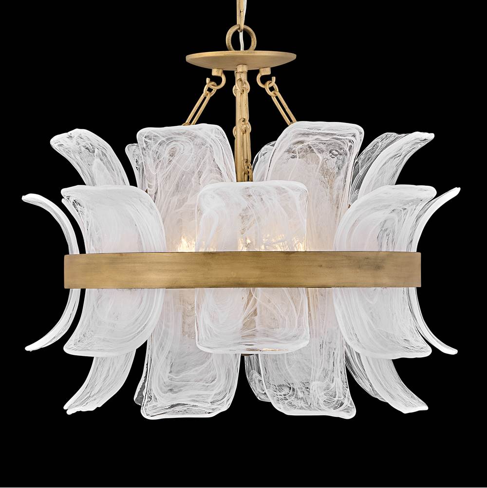 Fredrick Ramond FR46911BNG Burnished Gold Medium Convertible Chandelier Image 2
