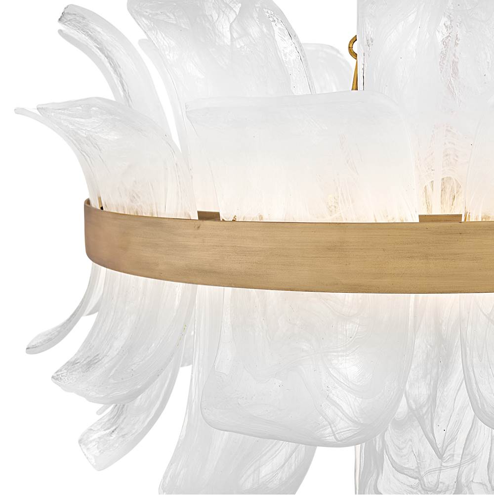 Fredrick Ramond FR46914BNG Burnished Gold Medium Drum Chandelier Image 6
