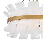 Fredrick Ramond FR46914BNG Burnished Gold Medium Drum Chandelier Image 4