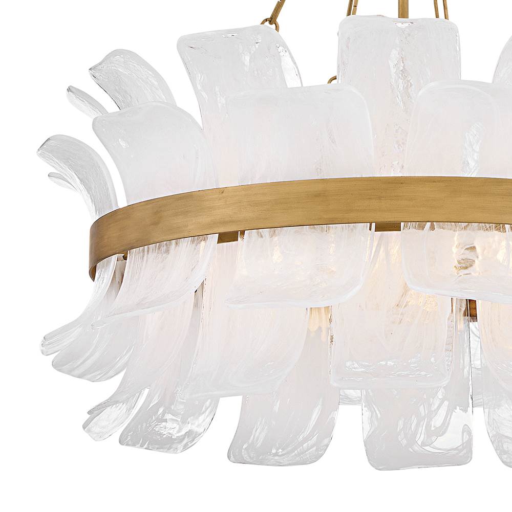 Fredrick Ramond FR46914BNG Burnished Gold Medium Drum Chandelier Image 4
