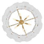 Fredrick Ramond FR46914BNG Burnished Gold Medium Drum Chandelier Image 3