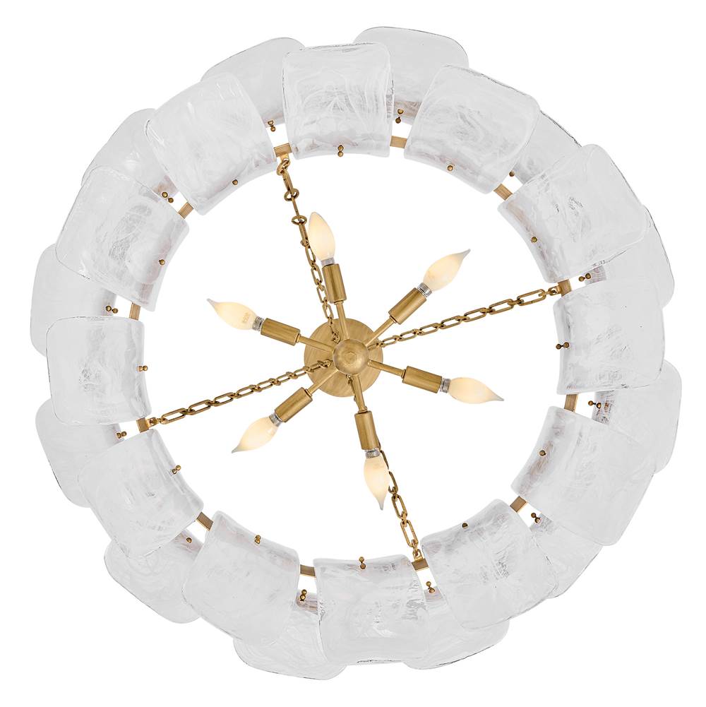 Fredrick Ramond FR46914BNG Burnished Gold Medium Drum Chandelier Image 3