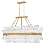 Fredrick Ramond FR46915BNG Burnished Gold Large Ten-light Linear Image 1