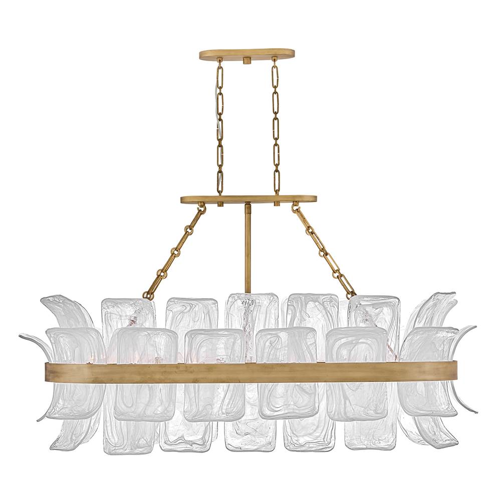 Fredrick Ramond FR46915BNG Burnished Gold Large Ten-light Linear Image 3