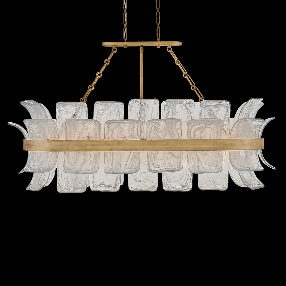 Fredrick Ramond FR46915BNG Burnished Gold Large Ten-light Linear Image 2