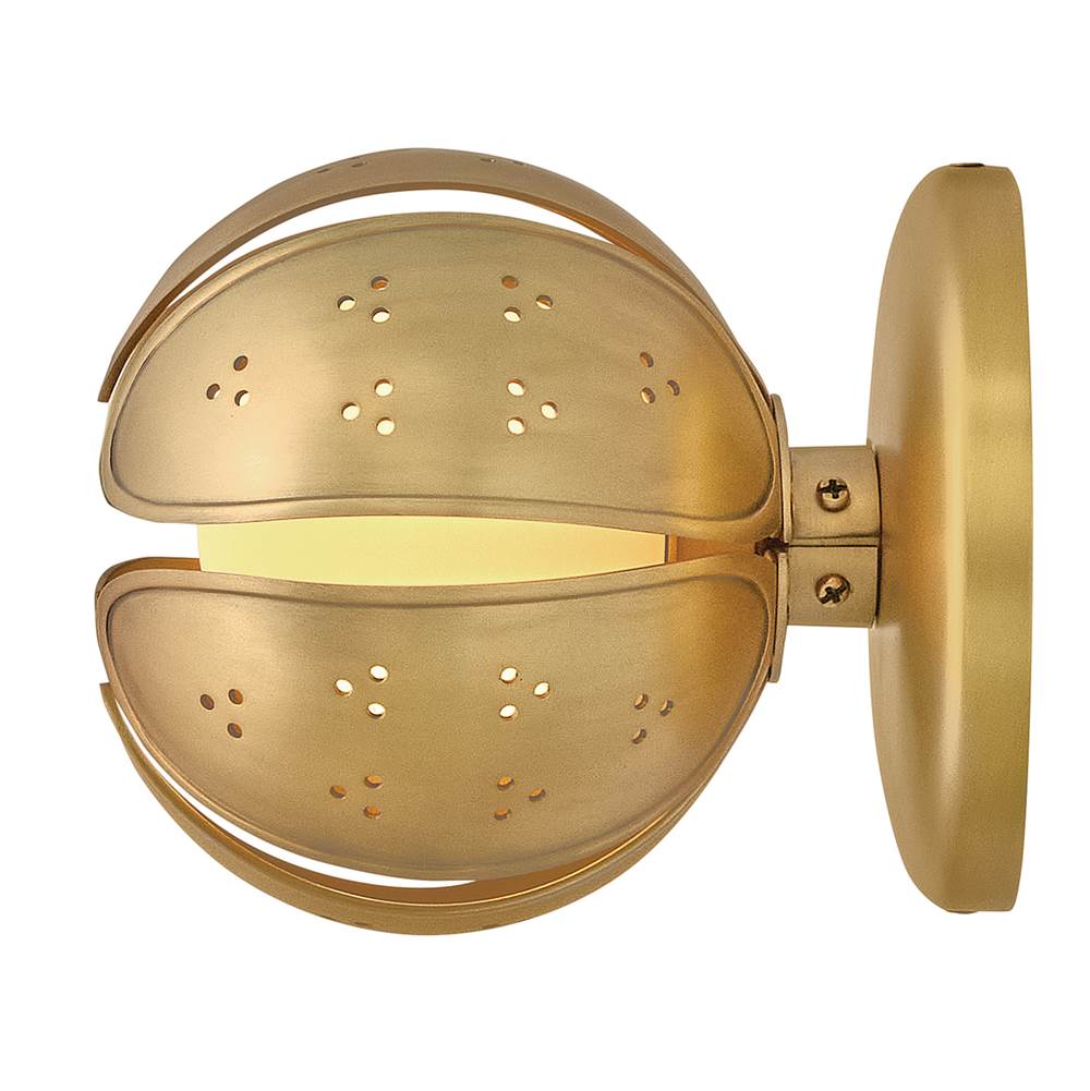 Fredrick Ramond FR46960UB-LL Unlacquered Brass Small Single Light Sconce Image 5