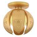 Fredrick Ramond FR46962UB-LL Unlacquered Brass Small Semi-flush Mount Image 1